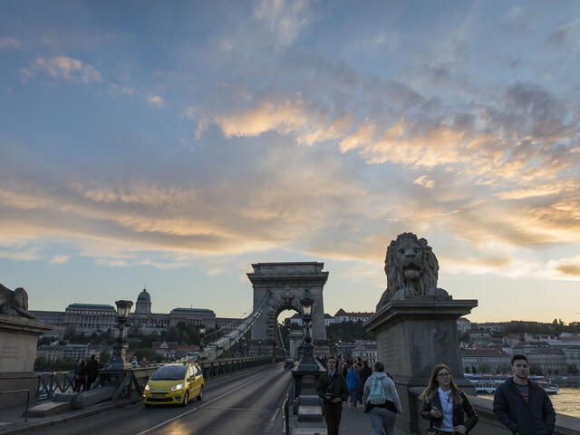 Budapest city scene.