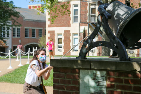 First-year students were able to ceremonially “ring in” the academic year at Old Main Bell on Aug. 19.