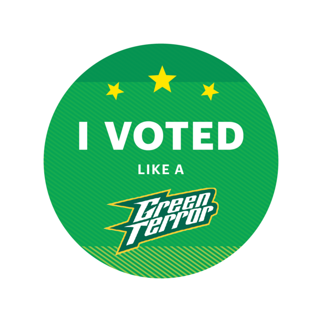 I voted like a green terror sticker