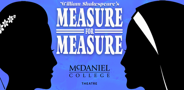 two faces with text "Measure for Measure" in center