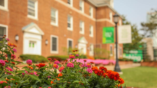 Outside of Albert Norman Ward Hall (ANW)