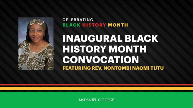 Black History Month Convocation graphic