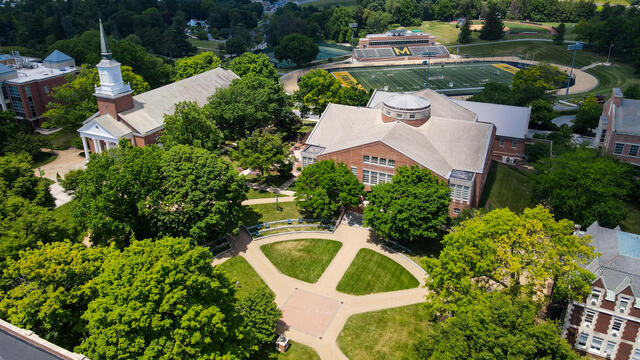 aerial view of campus