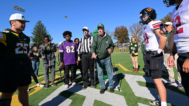 Dick Clower coin toss Homecoming 2024